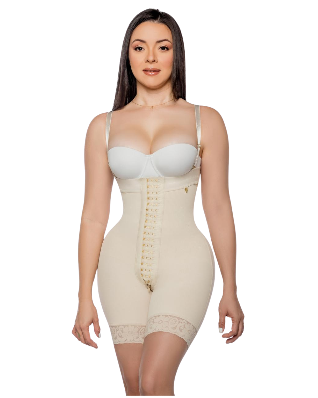 Faja Media Pierna Strapless – 3 Niveles de Broches | Cola Invisible | Cierre Perineal INV-10